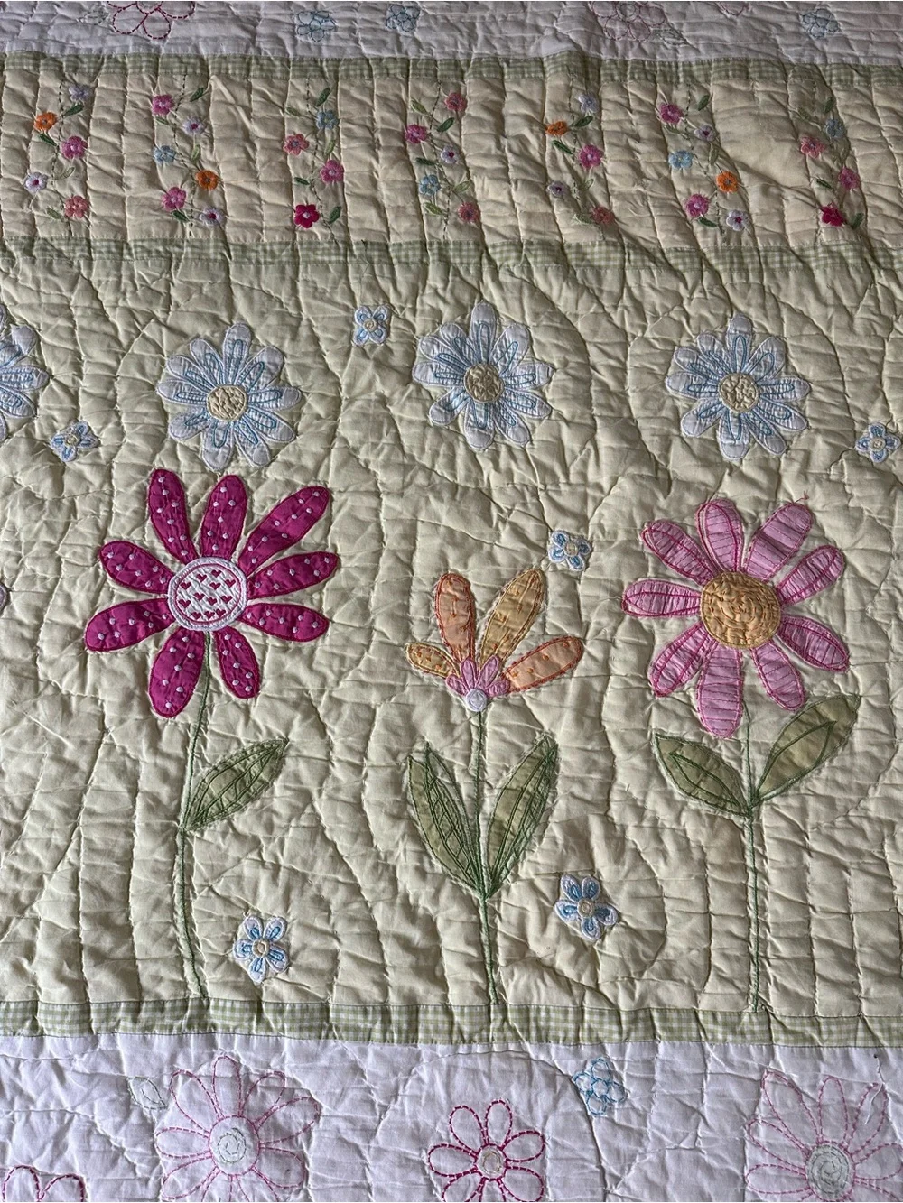 Pottery Barn Floral Quilt Kids Full/ Double Cotton